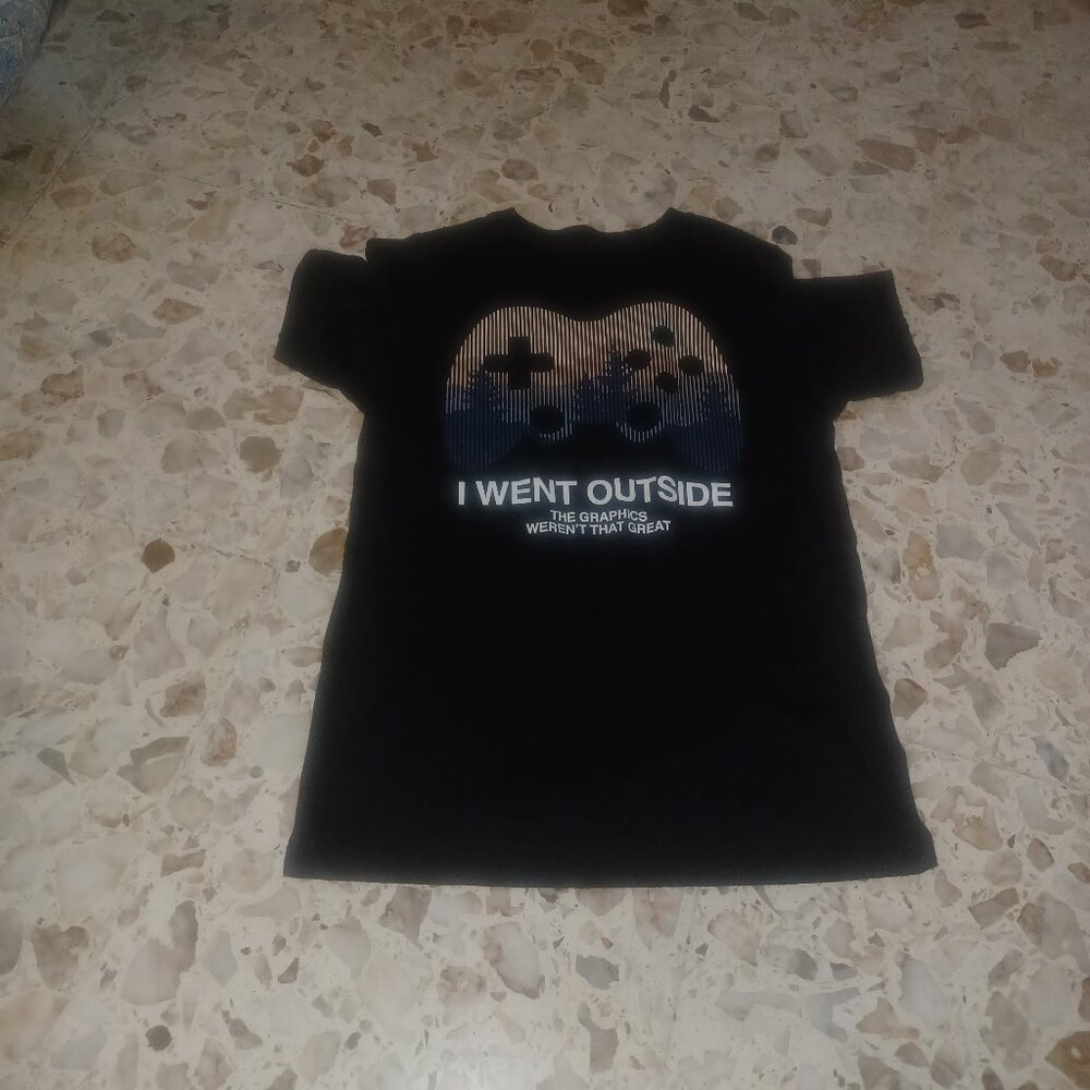 Wonder Nation Boys Tee Gaming Theme M (8) Black